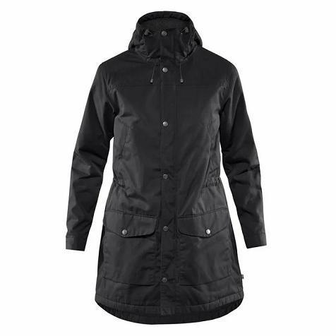 Fjallraven Women Greenland Parka Black PH16729 Philippines